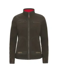 BLUZA POLAROWA HARKILA KAMKO FLEECE WOMEN BROWN/RED