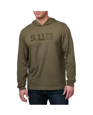 KOSZULKA Z KAPTUREM 5.11 HOODEED LS TEE KOMBU GREEN