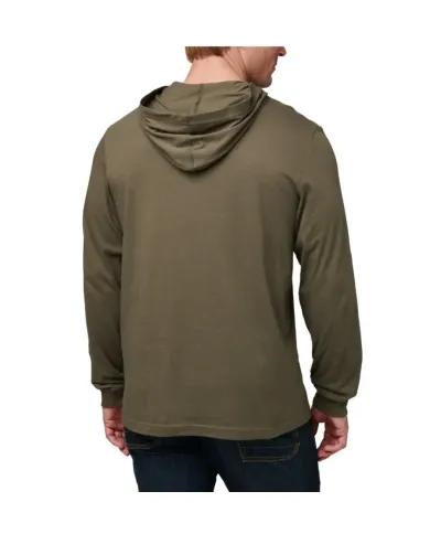 KOSZULKA Z KAPTUREM 5.11 HOODEED LS TEE KOMBU GREEN