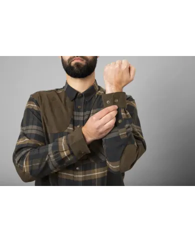 Koszula HARKILA Jarne shooting L/S shirt Dark olive