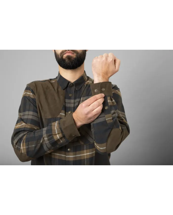 Koszula HARKILA Jarne shooting L/S shirt Dark olive