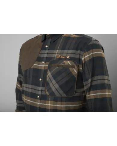 Koszula HARKILA Jarne shooting L/S shirt Dark olive