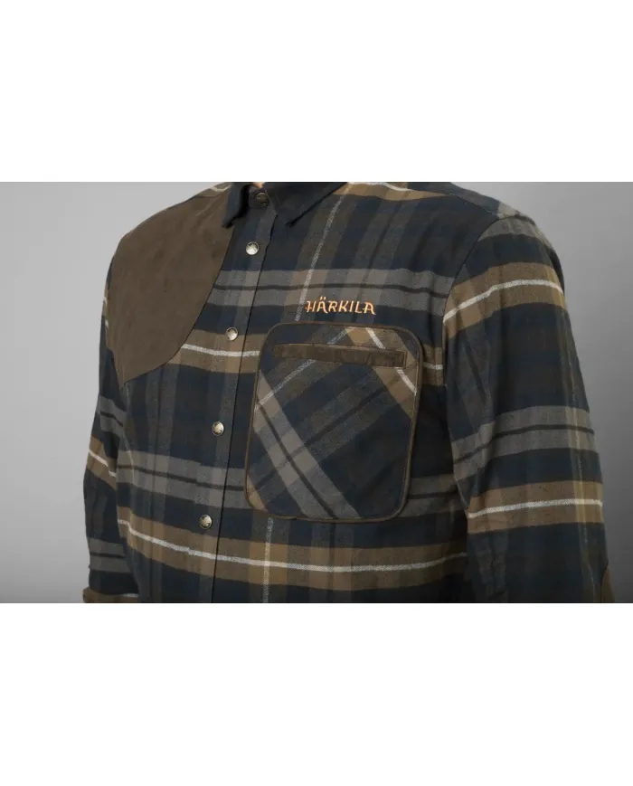 Koszula HARKILA Jarne shooting L/S shirt Dark olive