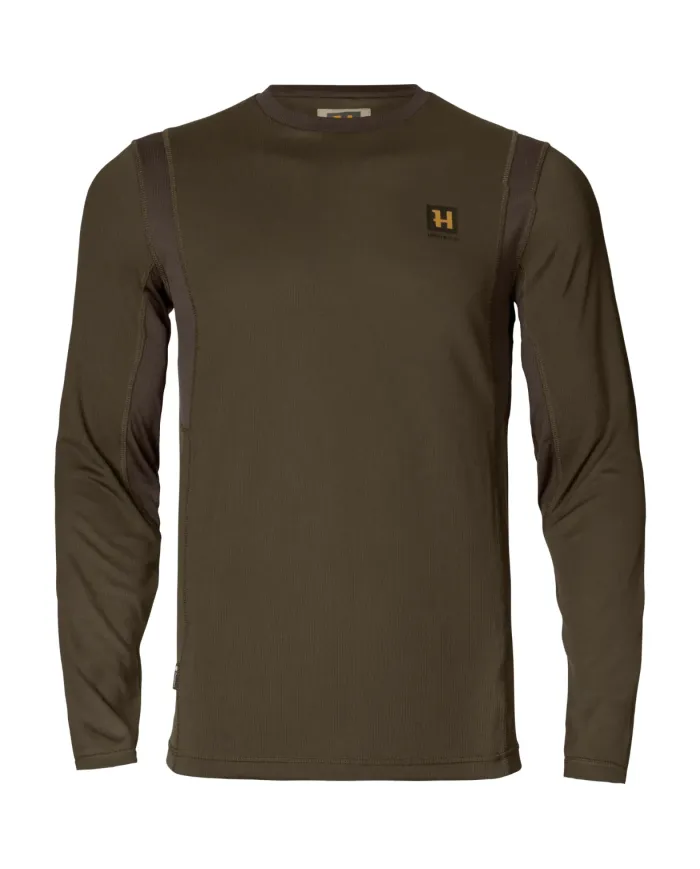 Koszulka HARKILA Forest Hunter L/S t-shirt Hunting green/Shadow brown