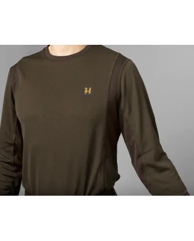 Koszulka HARKILA Forest Hunter L/S t-shirt Hunting green/Shadow brown