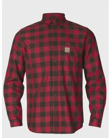Koszula HARKILA Scandinavian L/S shirt Red check