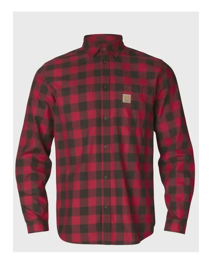 Koszula HARKILA Scandinavian L/S shirt Red check