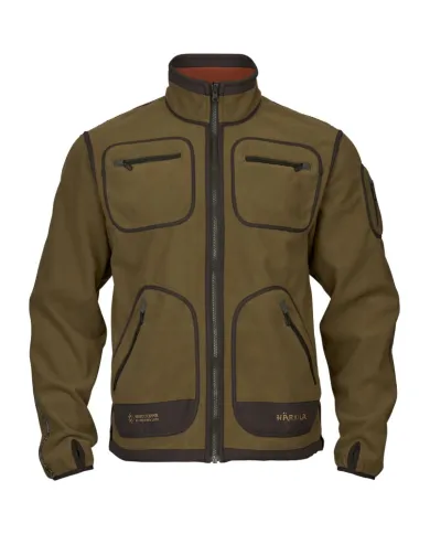 BLUZA POLAROWA HARKILA KAMKO FLEECE Dark Olive/ Arabian Spice