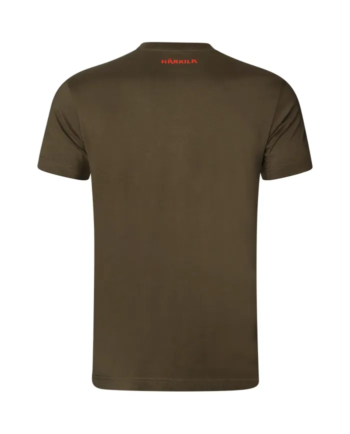 KOSZULKA HARKILA Wildboar S/S t-shir Willow green