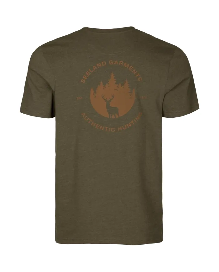 KOSZULKA HARKILA SAKER PINE GREEN MELANGE