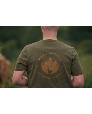 KOSZULKA HARKILA SAKER PINE GREEN MELANGE