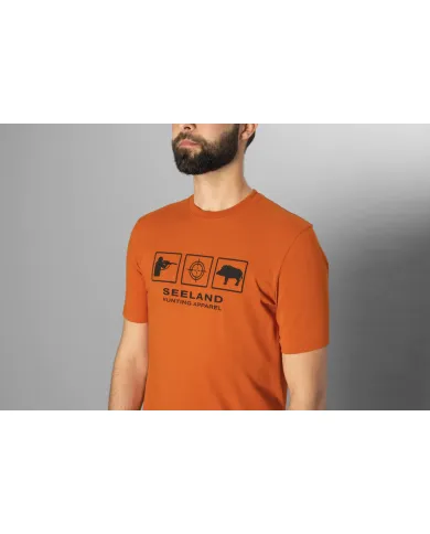 KOSZULKA HARKILA LANNER T-SHIRT GOLD FRAME