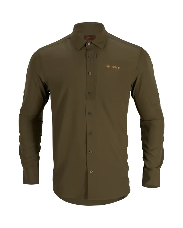 KOSZULA HARKILA TRAIL L/S SKJORTE WILLOW GREEN