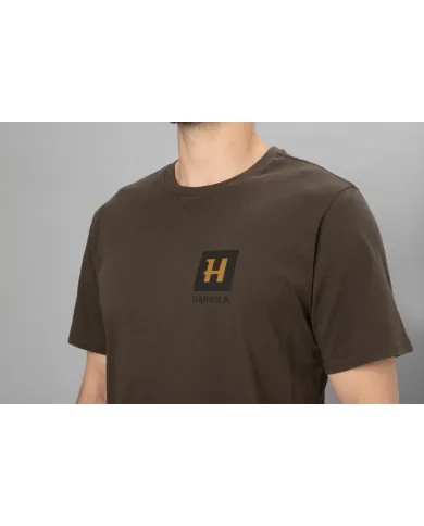 KOSZULKA HARKILA GROM S/S T-SHIRT SHADOW BROWN