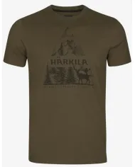 KOSZULKA HARKILA NATURE S/S T-SHIRT WILLOW GREEN