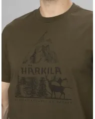 KOSZULKA HARKILA NATURE S/S T-SHIRT WILLOW GREEN