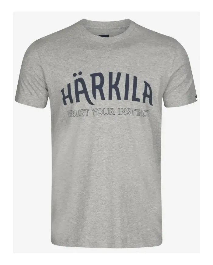 KOSZULKA HARKILA MODI MELANGE S/S LIGHT GREY MELANGE