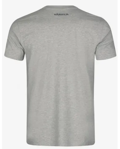 KOSZULKA HARKILA MODI MELANGE S/S LIGHT GREY MELANGE