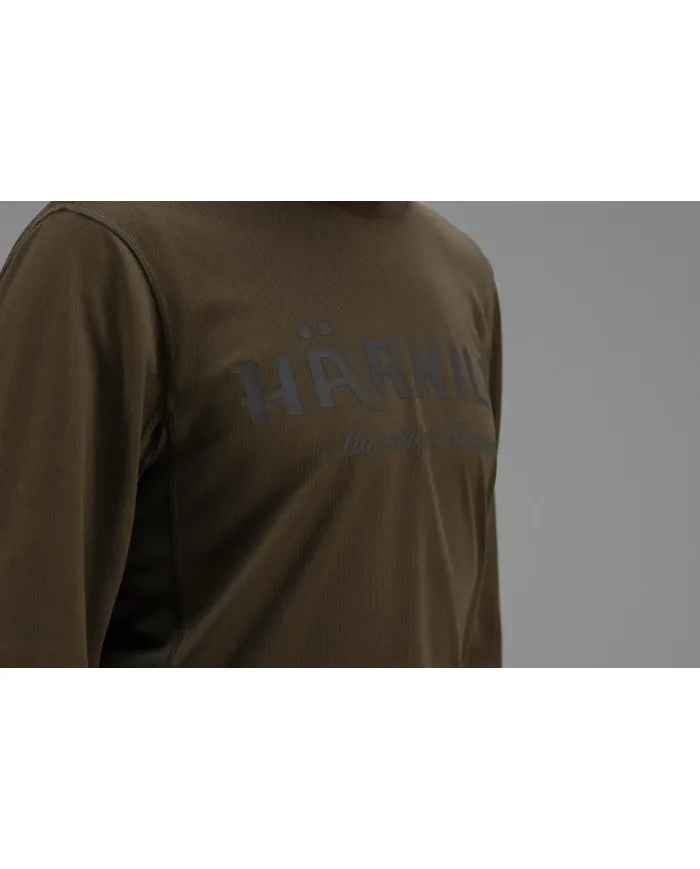 KOSZULKA HARKILA MOUNTAIN HUNTER L/S T-SHIRT HUNTING GREEN/SHADOW BROWN