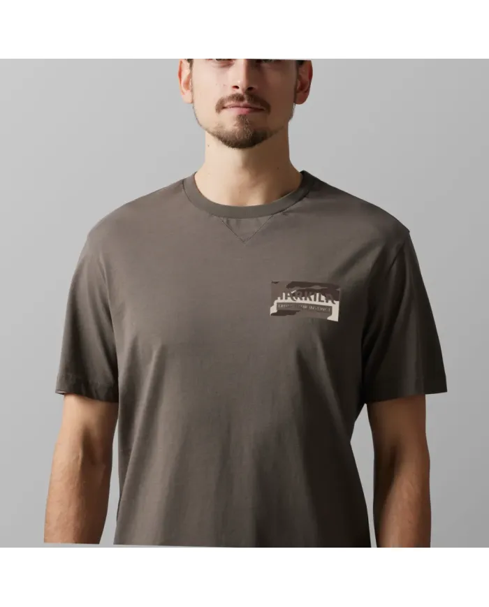 KOSZULKA HARKILA CORE T-SHIRT BROWN GRANITE