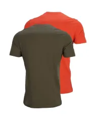 KOSZULKA HARKILA WILDBOAR PRO S/S T-SHIRT 2-PACK - LIMITED EDITION LIGHT WILLOW GREEN/DEMITASSE BROWN