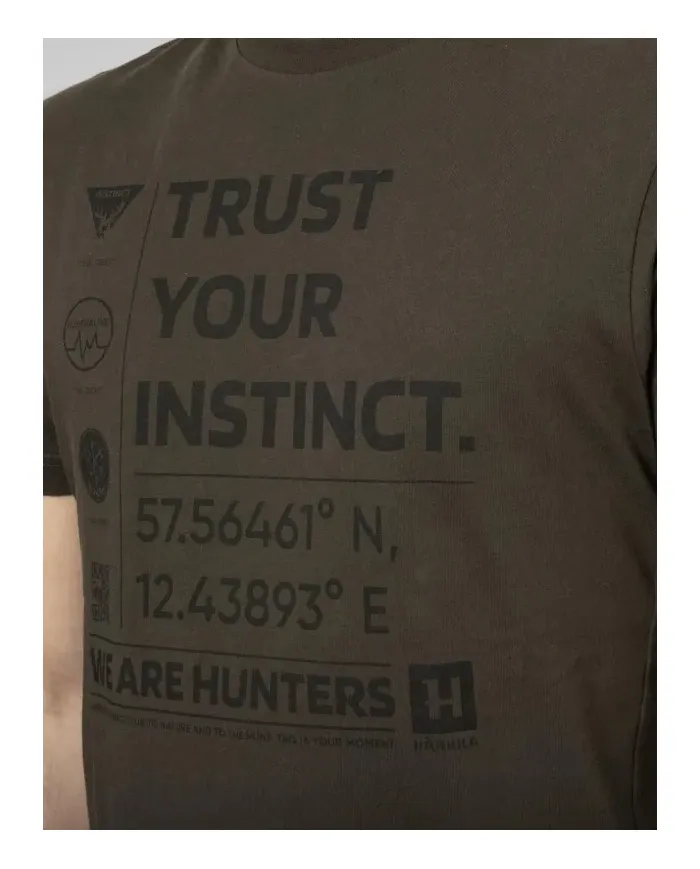 KOSZULKA HARKILA INSTINCT S/S T-SHIRT SHADOW BROWN
