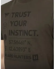 KOSZULKA HARKILA INSTINCT S/S T-SHIRT SHADOW BROWN