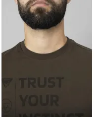 KOSZULKA HARKILA INSTINCT S/S T-SHIRT SHADOW BROWN