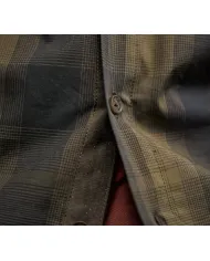 KOSZULA HARKILA AKKAN L/S WILLOW GREEN/SHADOW BROWN