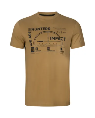 KOSZULKA HARKILA IMPACT S/S T-SHIRT GOLDEN BROWN