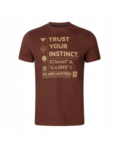 KOSZULKA HARKILA IMPACT S/S T-SHIRT GOLDEN BROWN