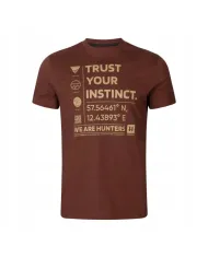 KOSZULKA HARKILA IMPACT S/S T-SHIRT GOLDEN BROWN