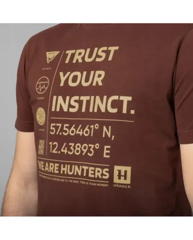 KOSZULKA HARKILA IMPACT S/S T-SHIRT GOLDEN BROWN