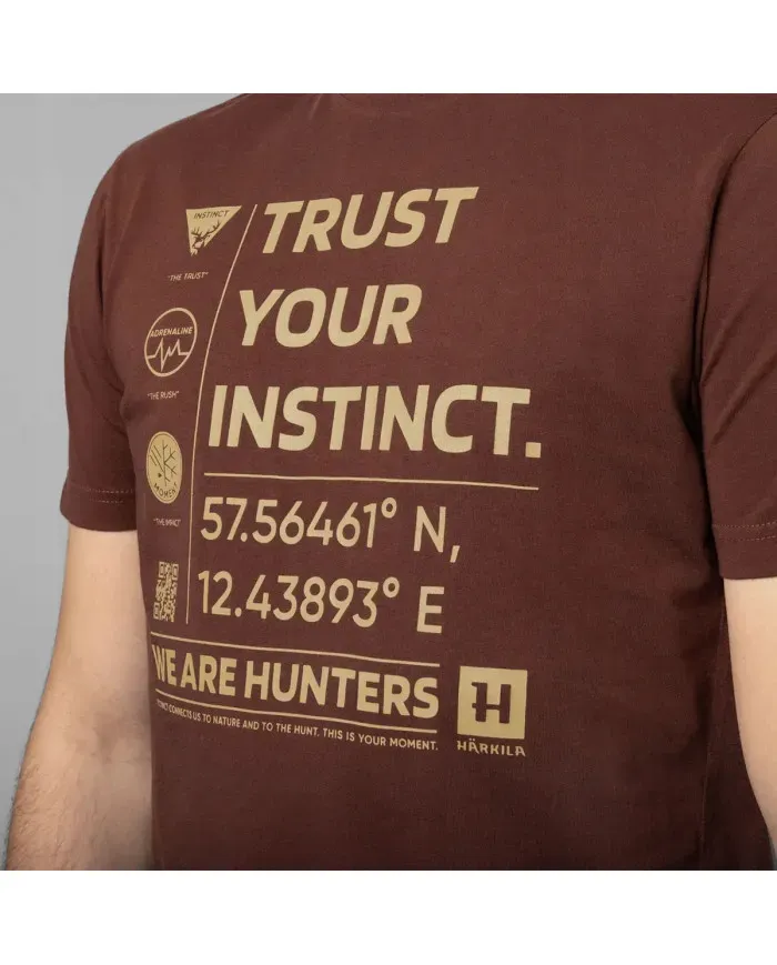 KOSZULKA HARKILA IMPACT S/S T-SHIRT GOLDEN BROWN