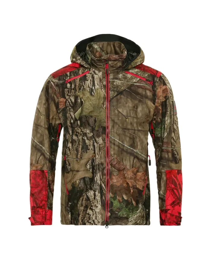 Kurtka Harkila Moose Hunter 2.0 GTX jacket MossyOak®Break-UpCountry®/MossyOak®Red