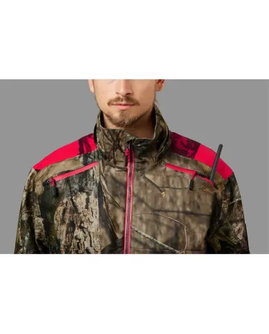 Kurtka Harkila Moose Hunter 2.0 GTX jacket MossyOak®Break-UpCountry®/MossyOak®Red