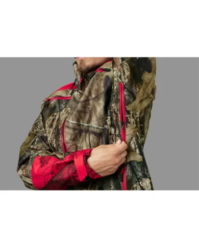 Kurtka Harkila Moose Hunter 2.0 GTX jacket MossyOak®Break-UpCountry®/MossyOak®Red