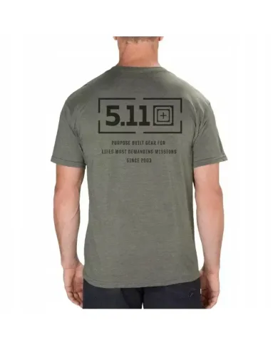 KOSZULKA 5.11 MISSION SS TEE 223 MILITARY GRN HTR