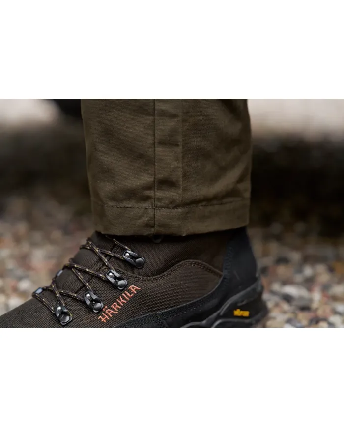 SPODNIE HARKILA FJELL TROUSERS WILLOW GREEN/SHADOW BROWN