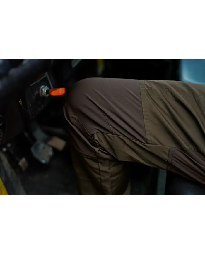 SPODNIE HARKILA FJELL TROUSERS WILLOW GREEN/SHADOW BROWN