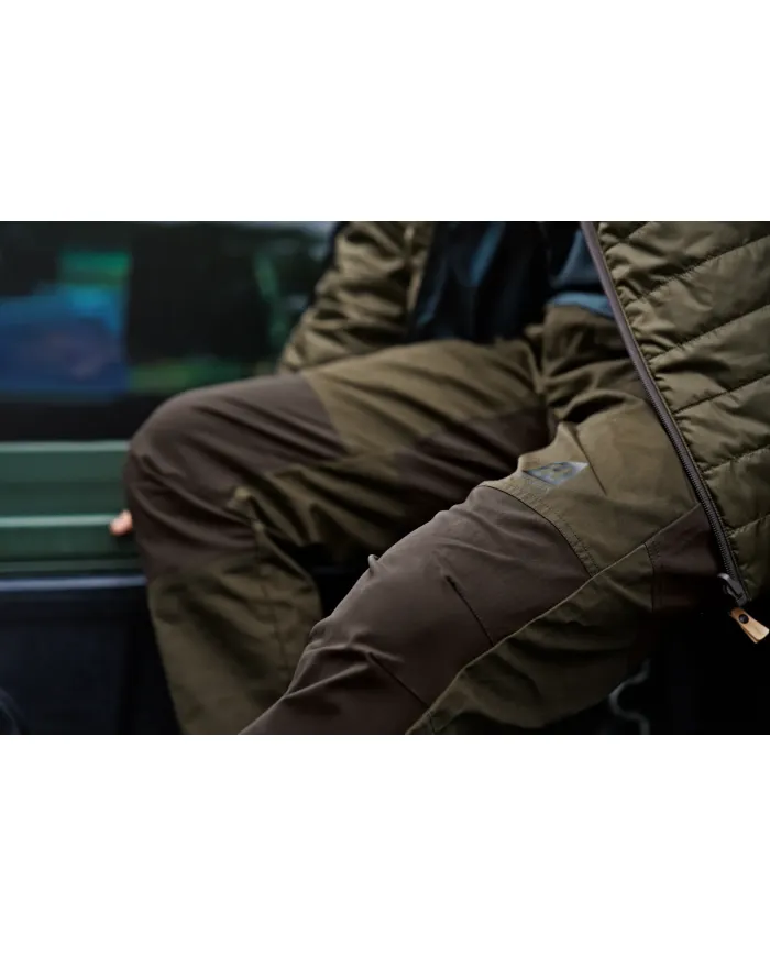 SPODNIE HARKILA FJELL TROUSERS WILLOW GREEN/SHADOW BROWN