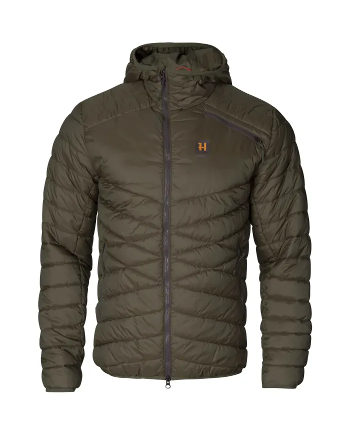 Kurtka Harkila Longmar insulated packable hooded jacket Willow green