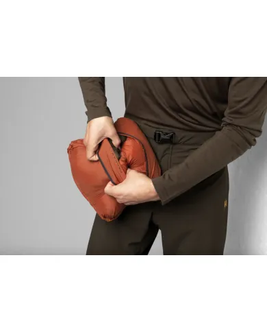 Kurtka Harkila Longmar insulated packable hooded jacket Willow green