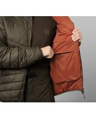 Kurtka Harkila Longmar insulated packable hooded jacket Willow green