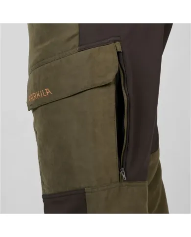 Spodnie Harkila SCANDINAVIAN TROUSERS WILLOW GREEN/DEEP BROWN