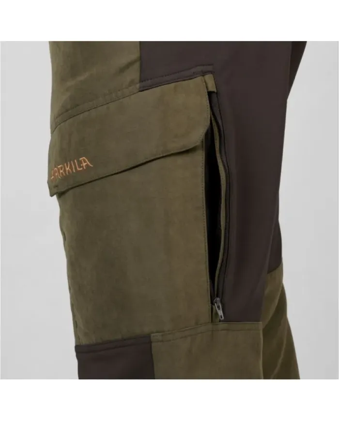 Spodnie Harkila SCANDINAVIAN TROUSERS WILLOW GREEN/DEEP BROWN