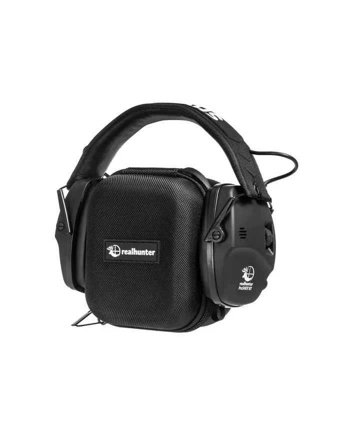 SŁUCHAWKI REAL HUNTER ACTIVE PRO SHOT BT CZARNE