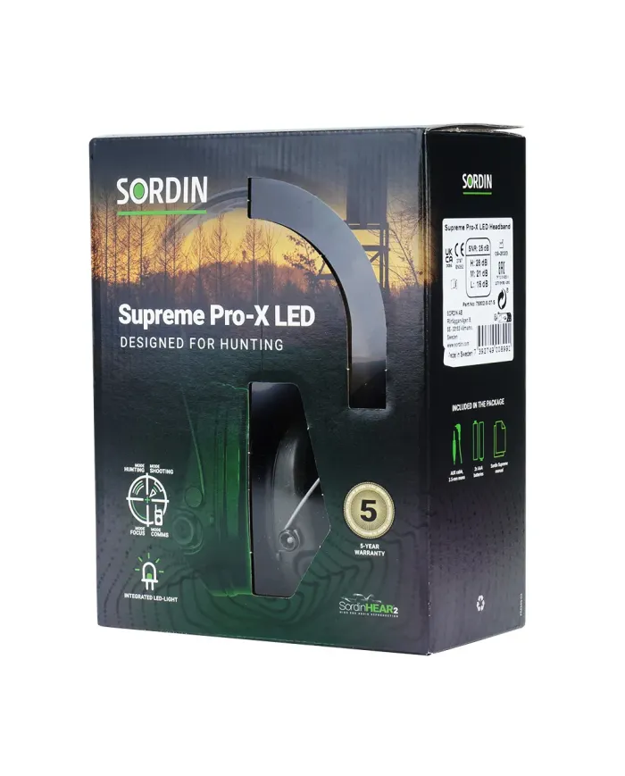 SŁUCHAWKI SORDIN Supreme pro-x led headband