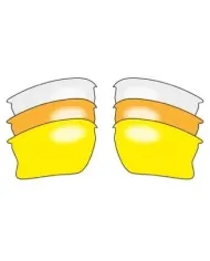 Okulary Evolution Eyewear TRACK 4 ( BLUE MIRROR ) zestaw