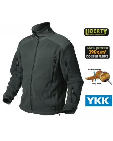 BLUZA HELIKON LIBERTY DOUBLE FLEECE JUNGLE GREEN BLUZA HELIKON LIBERTY DOUBLE FLEECE JUNGLE GREEN